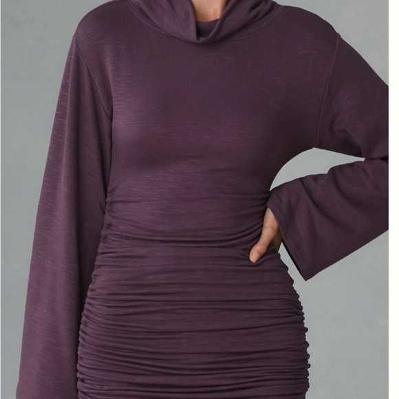 NWT Anthropologie Daily Practice Ruched Mini Dress xxs tunic - Picture 2 of 9